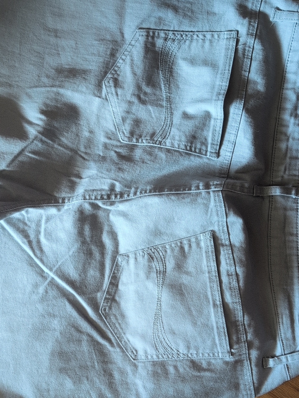 Riders by Lee Relaxed Fit Light Grey/Beige Jean Capris